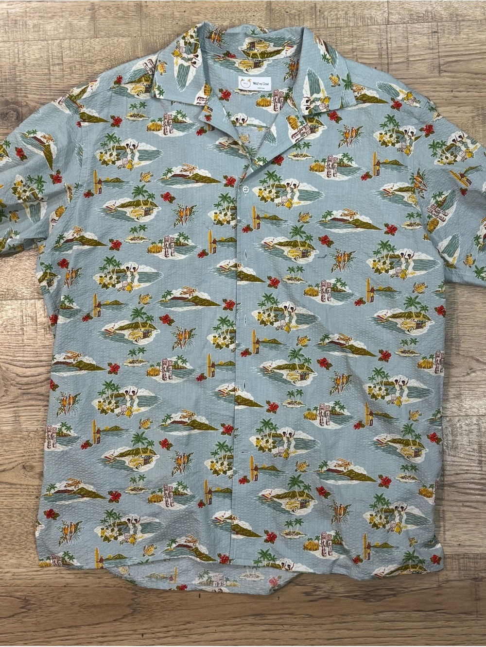 Wolf vs. Goat made in Italy 100% cotton shirt